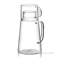 Borosilicate résistant à la chaleur de 1200 ml de verre et ensemble de tasse